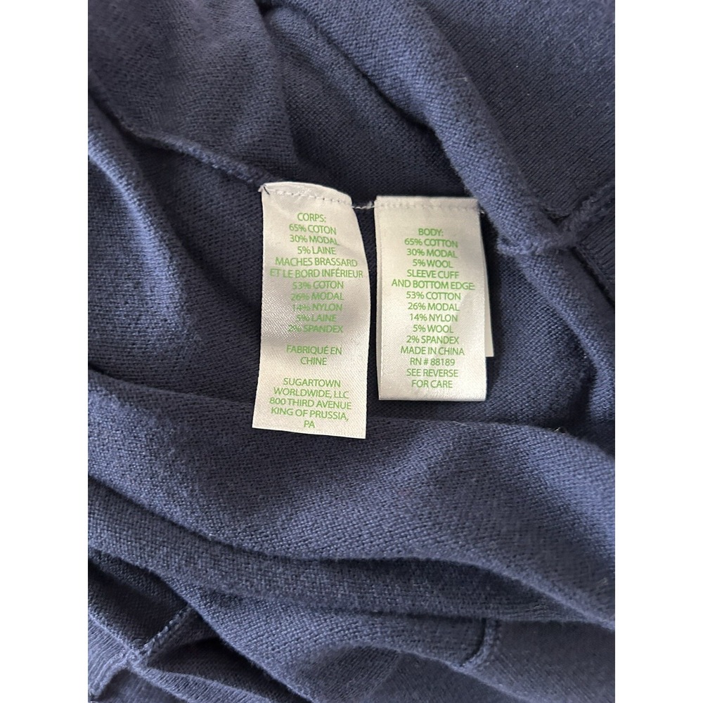 NWT Lilly Pulitzer Jupiter True Navy Wool Blend Sweater Tunic Dress Sz XL $148 - Picture 8 of 8